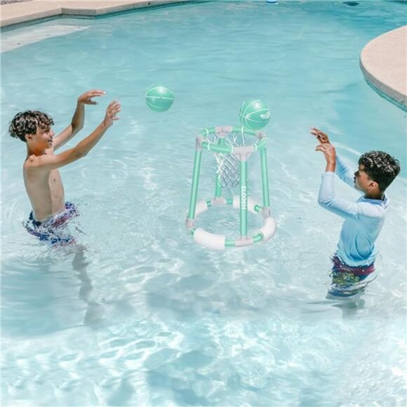 Kids Pool Basketball Hoop Toys Floating Basketball Pool Game  Swimming Pool Game - Picture 5 of 7